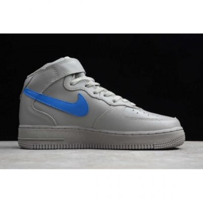 Nike Air Force 1 Mid '07 Mavi / Gri / Kraliyet Mavisi Kaykay Ayakkabı Türkiye - QZ5CGHUE